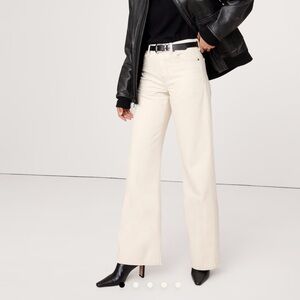 Banana Republic High Rise Cream Jeans